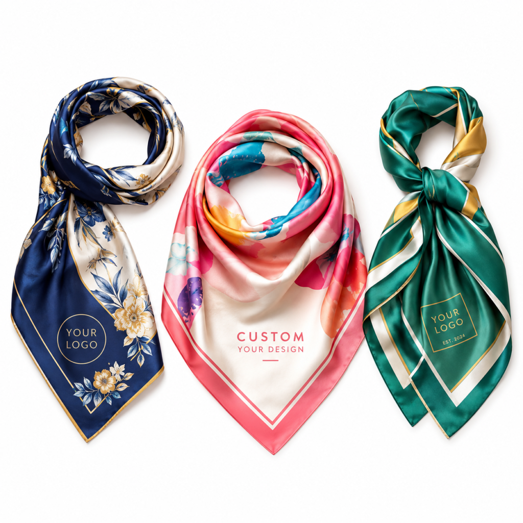 custom silk scarves